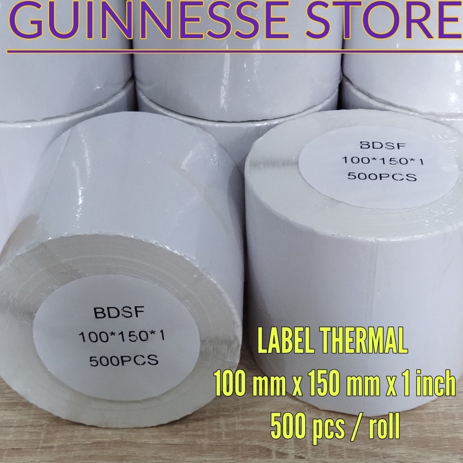 

Free Ongkir Label Thermal Sticker Thermal Stiker Thermal Kertas Thernal 1 x 15 x 1 isi 5 pcs per roll