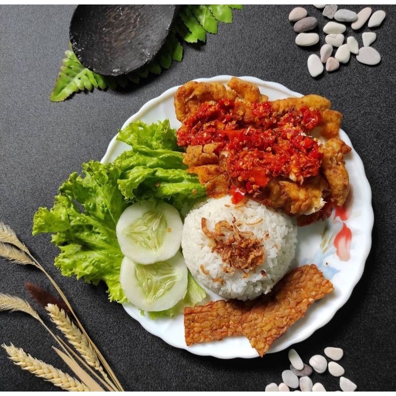 

Ayam Geprek Crispy + Nasi + Tahu + Tempe