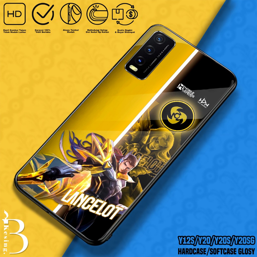 Case Vivo Y12S Y20 Y20S Y20SG - Casing Hp Vivop Y20 Y12S Y20S Y20SG Motif Hero MobileLegend - Siliko