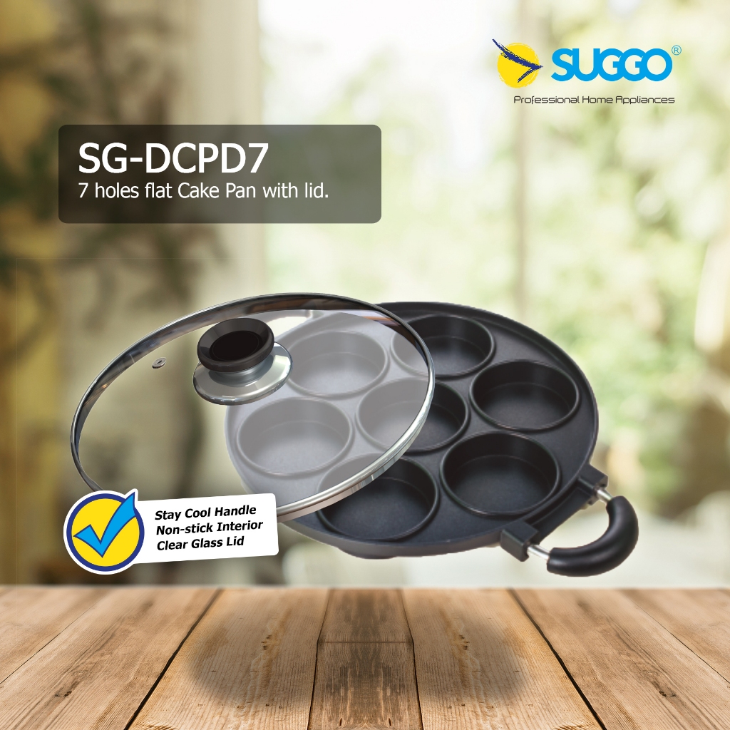 Cake Pan 7 Lubang Datar | Cetakan Loyang Martabak Manis Mini Suggo