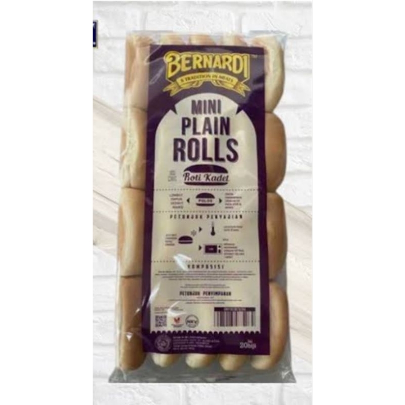 

Bernardi Roti Mini Plain Rolls Isi 20 Biji