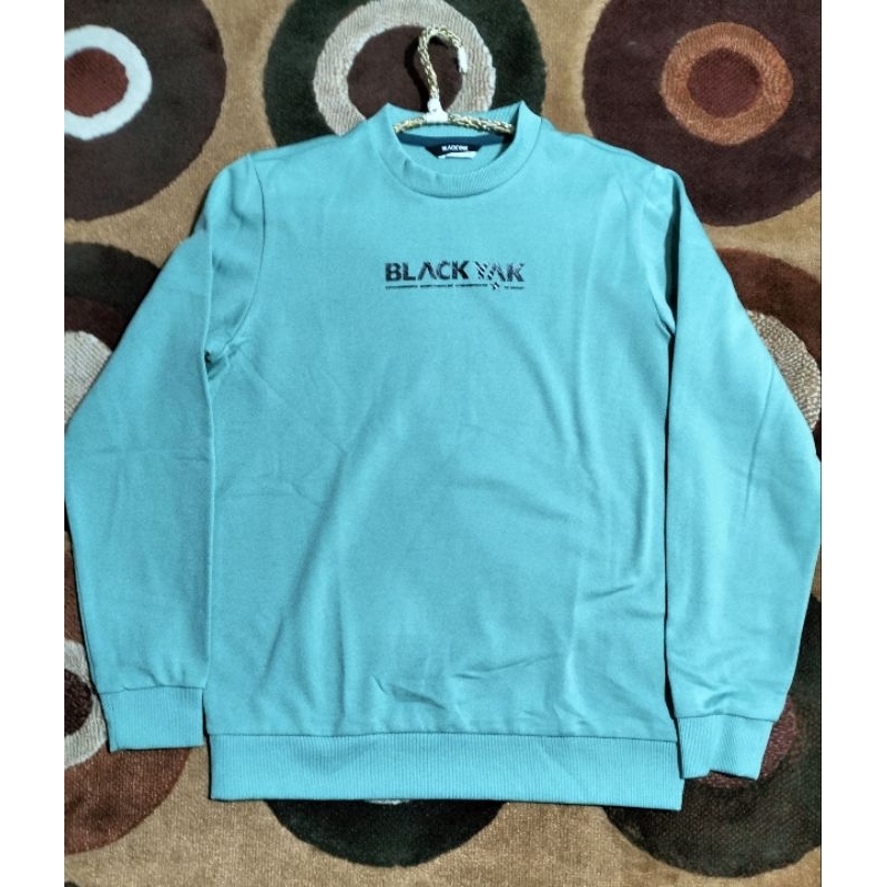 crewneck Unisex Black Yak Pine Green