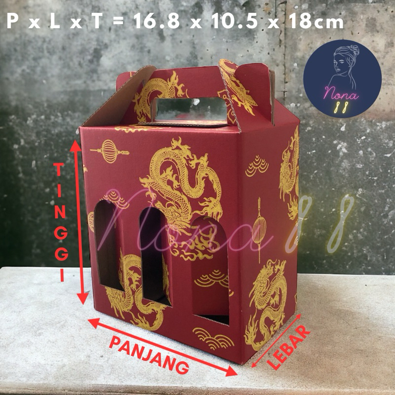 

Kardus Die Cut Tas Jinjing Botol 250ml x 6
