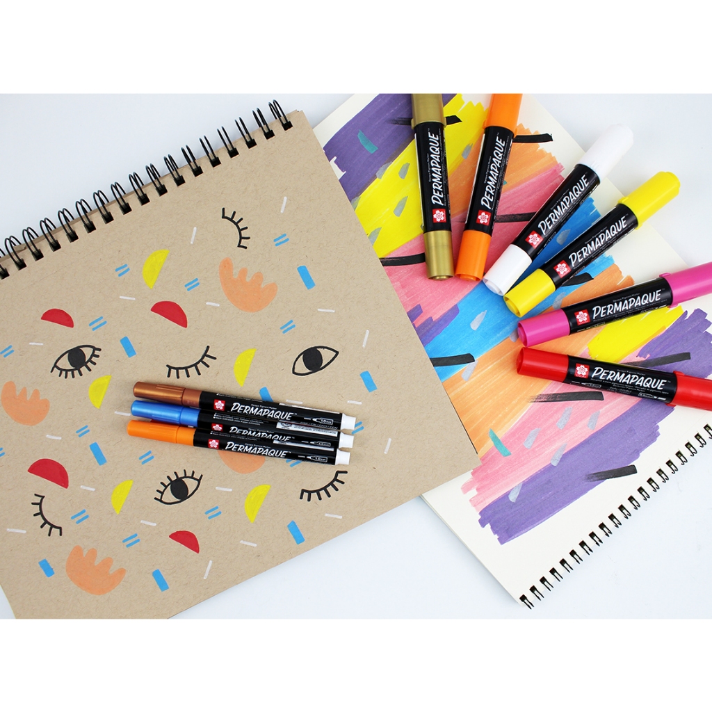 

Sakura Permapaque Dual Tip Markers Water-based pigment ink marker
