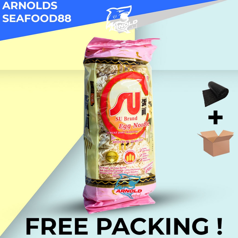 

HEMAT PROMO Su Brand Egg Noodle 45g Mie Keriting Telur Bulat Keriting
