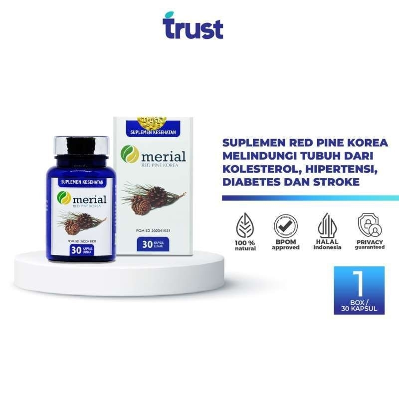 Ready Stok Merial Red Pine Korea Asli Original Obat Herbal Ampuh Atasi Kolesterol Hipertensi Sudah Bpom