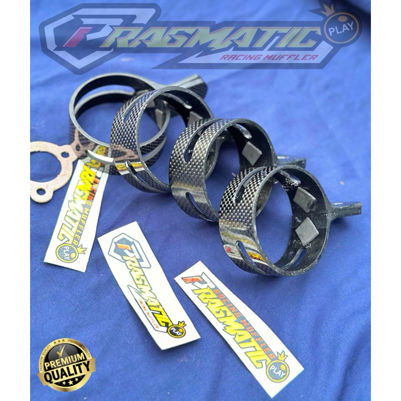 Breket/Klem Knalpot Ninja R RR SS CARBON asli