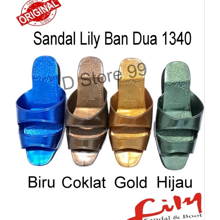 BAYAR DITEMPAT  Sandal Lily Ban DuaSendal Jadul Original type 134 Spesial Untuk Pria Atau Wanita ter
