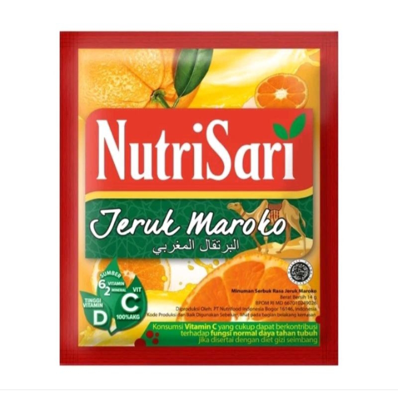 

NutriSari Jeruk Maroko 40 Sachet