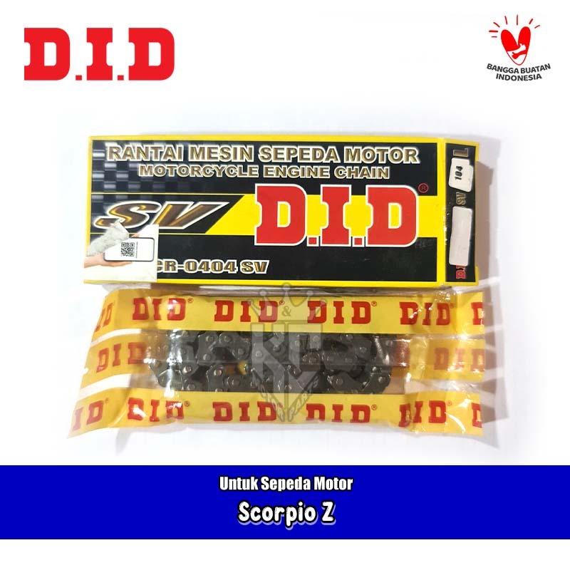Rantai Mesin Keteng Teming DID OEM Yamaha Scorpio Z Old New 225cc SCR 0404 SV - 104 L