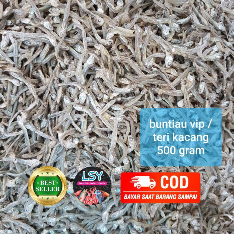 

GROSIR MURAH ikan asin teri kacang teri buntio vip super 5gr