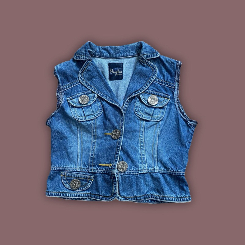 vintage denim vest