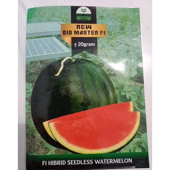 BEST SELLER BENIH SEMANGKA HIBRIDA F1 BIO MASTER 1 ASLI