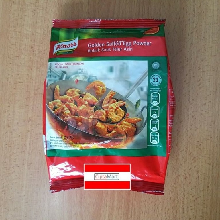 

COD TERMURAH Knorr Golden Salted Egg 27 gram Bubuk Saus Telur Asin 27 gram