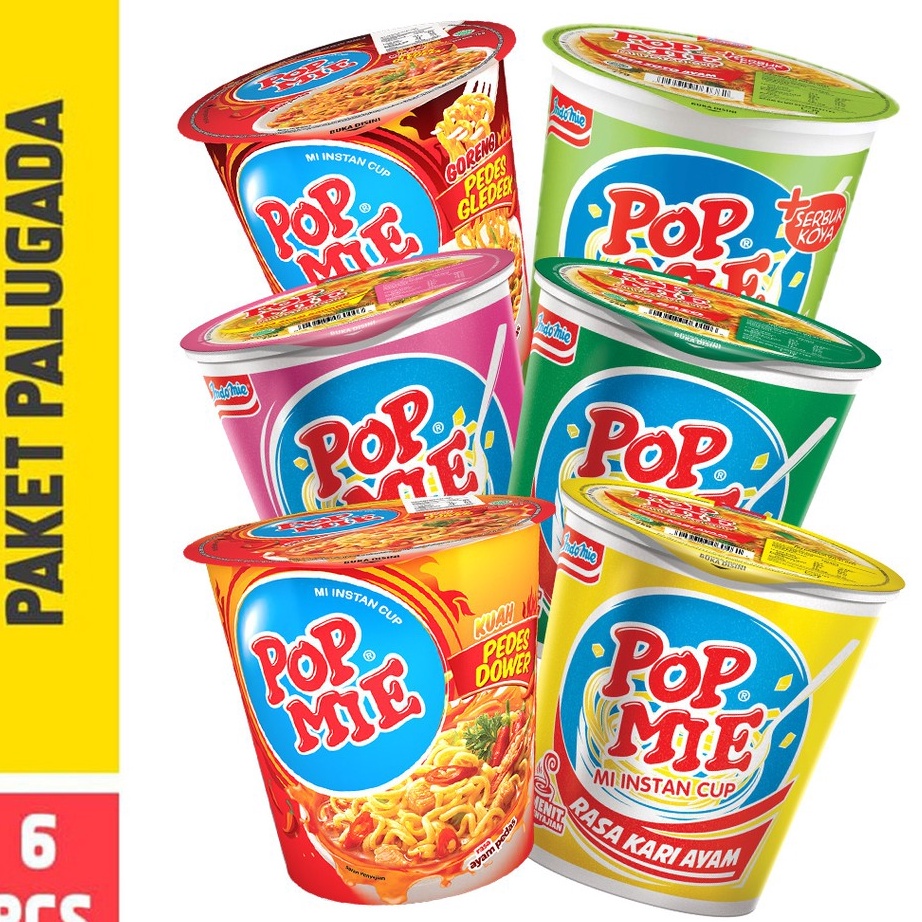 

READY STOK Pop Mie Paket PaLuGaDa 6pcs 45gr