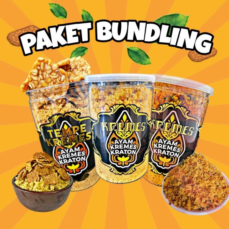 

VIRAL PAKET BUNDLING3 Kremes Original Pedas Daun Jeruk Tempe