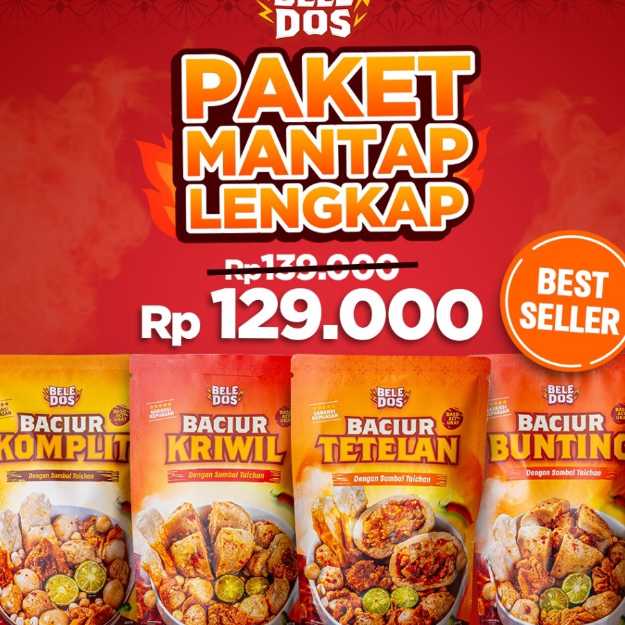 

ORIGINAL Beledos Paket Mantap Lengkap Baciur Komplit Baciur Kriwil Baciur Bunting Baciur Tetelan