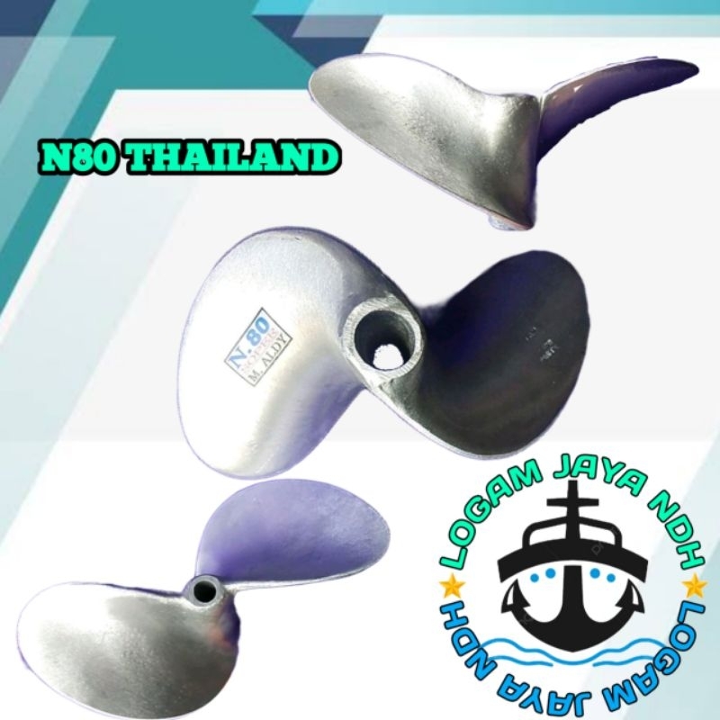 kipas perahu / baling baling perahu balap N80 MAX siap pakai