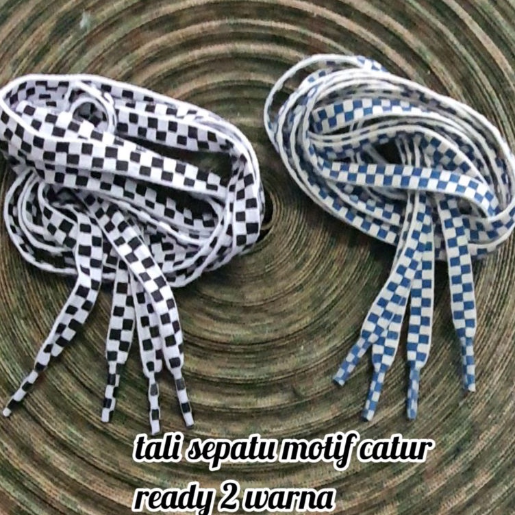 Serbu sekarang Tali sepatu motif catur vans original Panjang 12cm lebar 1cm