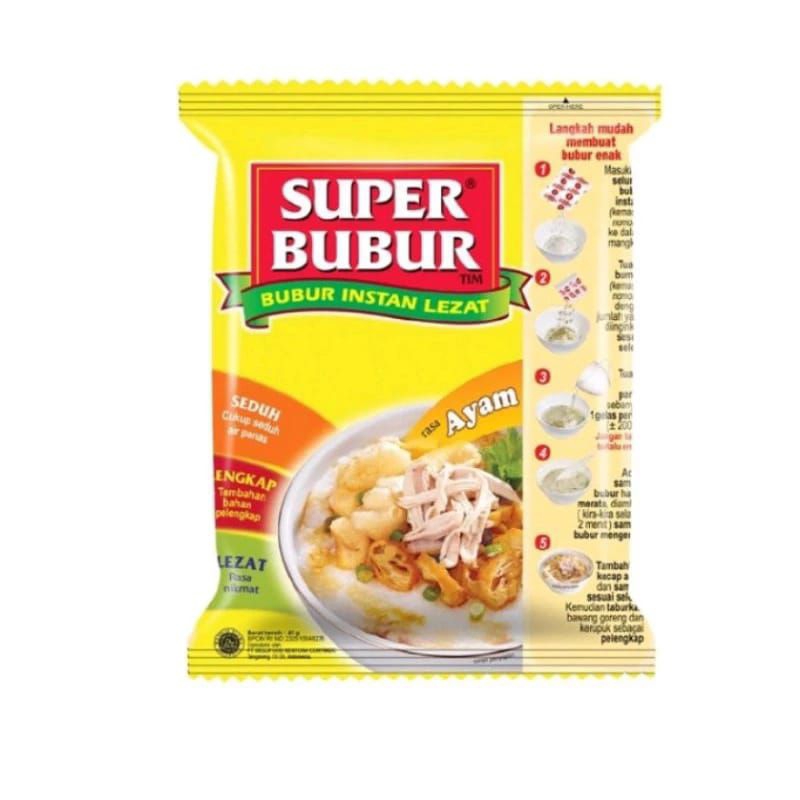 

Super Bubur Instan 46gr// Bubur Instan// Bubur Putih