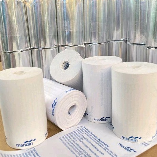 

1111 Kertas Struk Thermal Logo Mandiri 57x4mm Paket 1 Roll