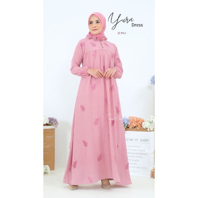 YURA POM POM DRESS - Maxi Dress Gamis Daily