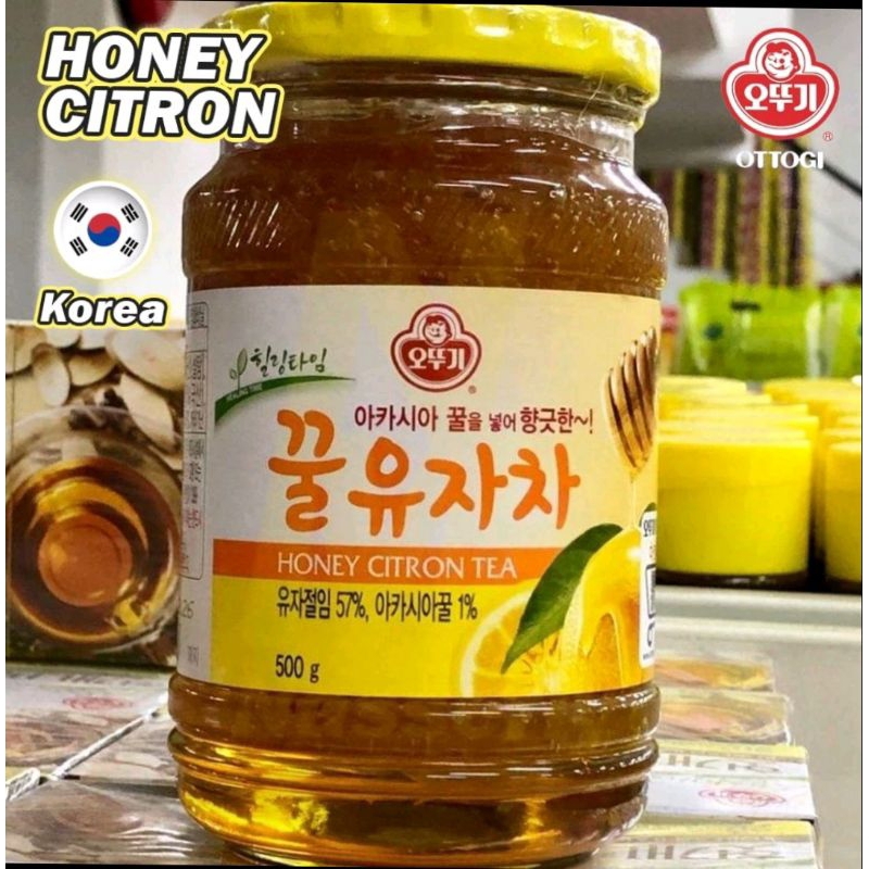 

Ottogi honey citron tea 500 gram/teh madu korea/YUZU/YUCHAJA-sirup madu-ottogi honey ginger tea 500 gram