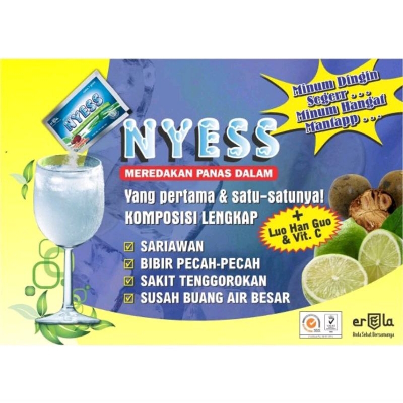 

NYESS (Jeruk Nipis+Luo Han Guo+VIT.C) Meredakan Panas Dalam