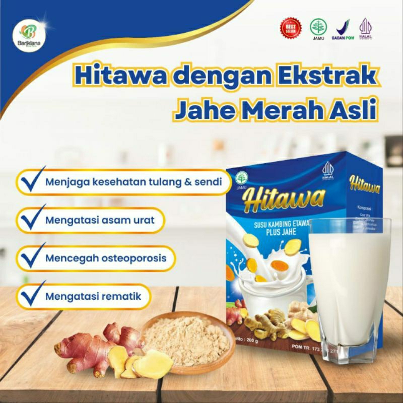 

HITAWA SUSU KAMBING ETAWA PLUS JAHE 200gr