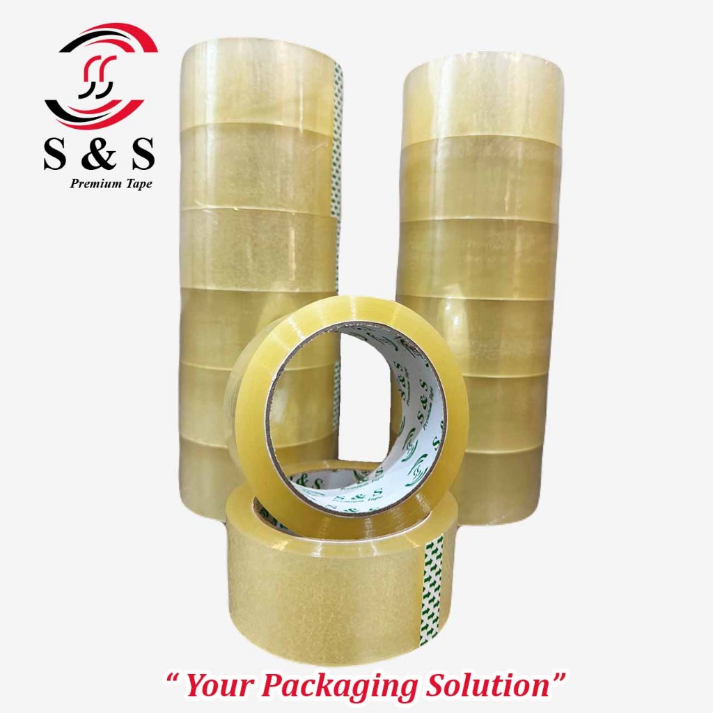 

LAKBAN BENING 45MM X 100 YARD S&S PREMIUM TAPE KUALITAS PREMIUM