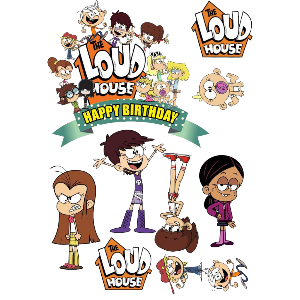 

HIASAN KUE CUSTOM TOPPER ULTAH THE LOUD HOUSE TOPPER CAKE ULANG TAHUN