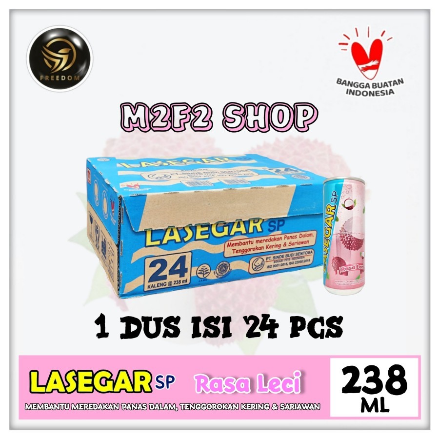

LASEGAR SP Minuman Penyegar Lychee | Leci Kaleng - 238 ml (Kemasan Karton)