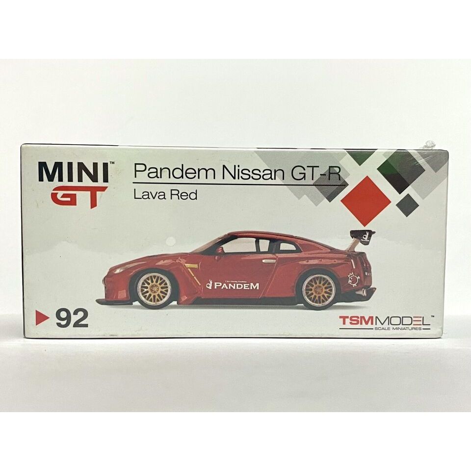 Mini GT Pandem Nissan GT-R (R35) GT Wing Lava Red