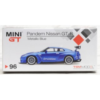 Mini GT Pandem Nissan GT-R R35 GT Wing Metallic Blue