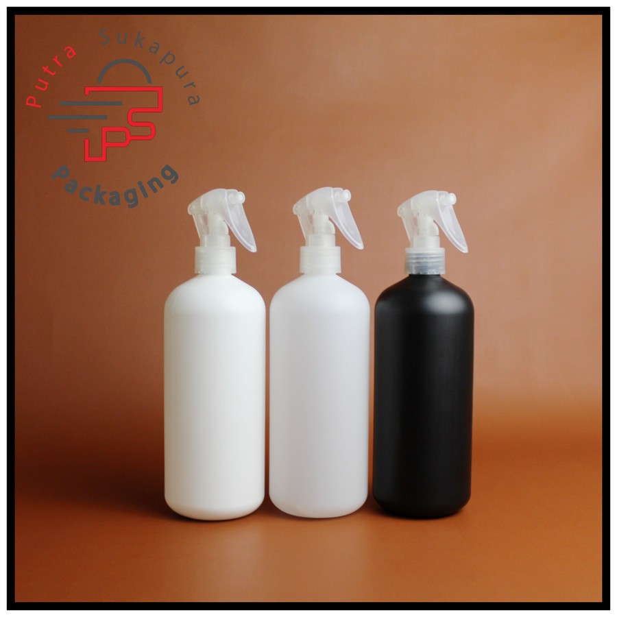 botol spray triger 500ml hdpe/botol triger 500ml/triger natural dw neck 24