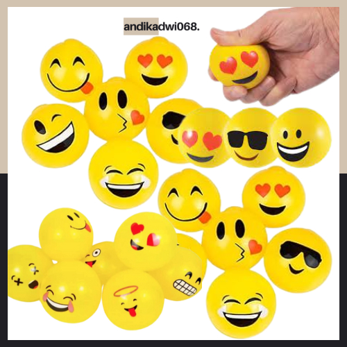 [PROMO] SQUISY EMOJI / MAINAN ANTI STRESS / Squishy Penghilang Stress / Mainan Bantingan Kembali Ke 