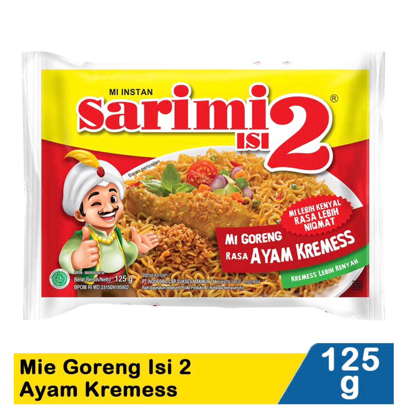 

sarimi isi 2 mi goreng rasa ayam kremess sarimi ayam kremes