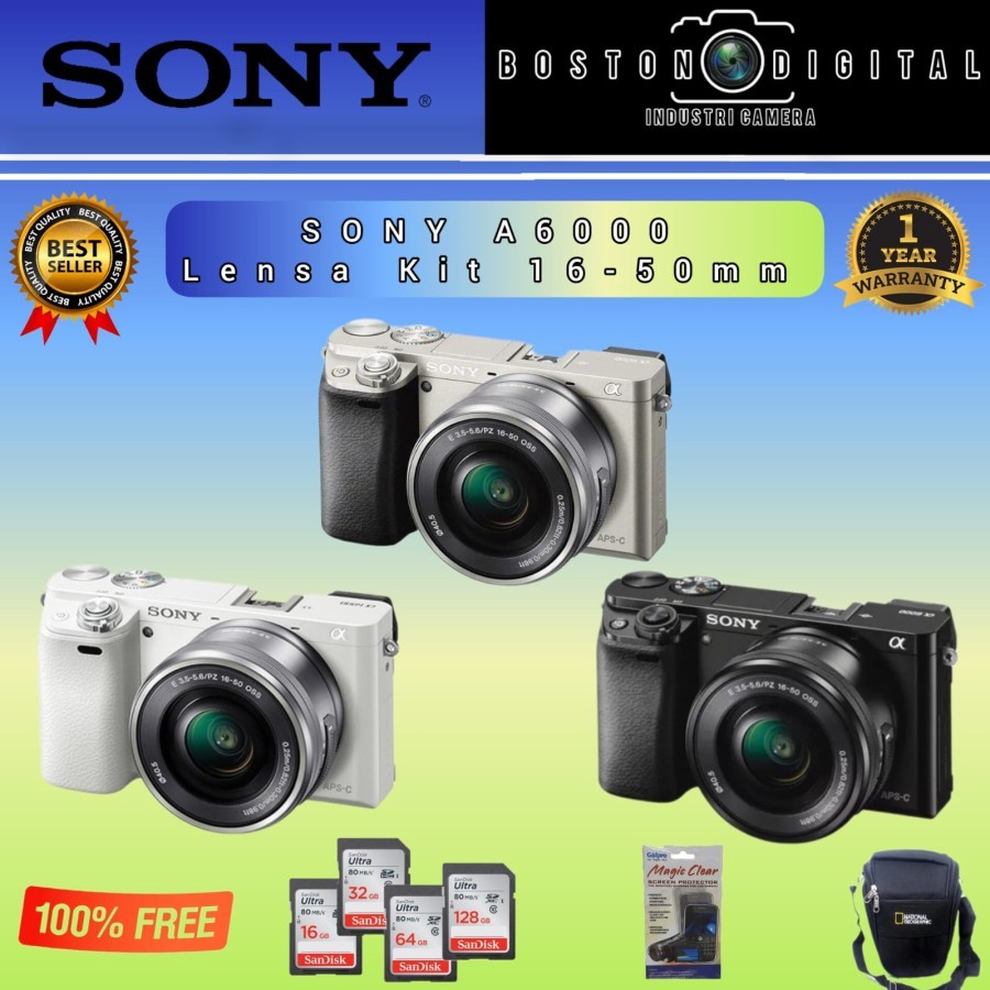 SONY ALPHA A6000 KIT 16-50MM /CAMERA MIRORLESS SONY A6000 KIT 16-50MM