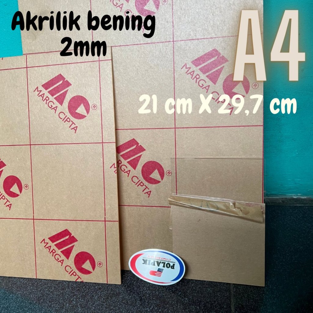 

Akrilik Bening 2 mm ukuran A4 akrilik 2mm A4 bening transparan Laser Cut /Marga Cipta