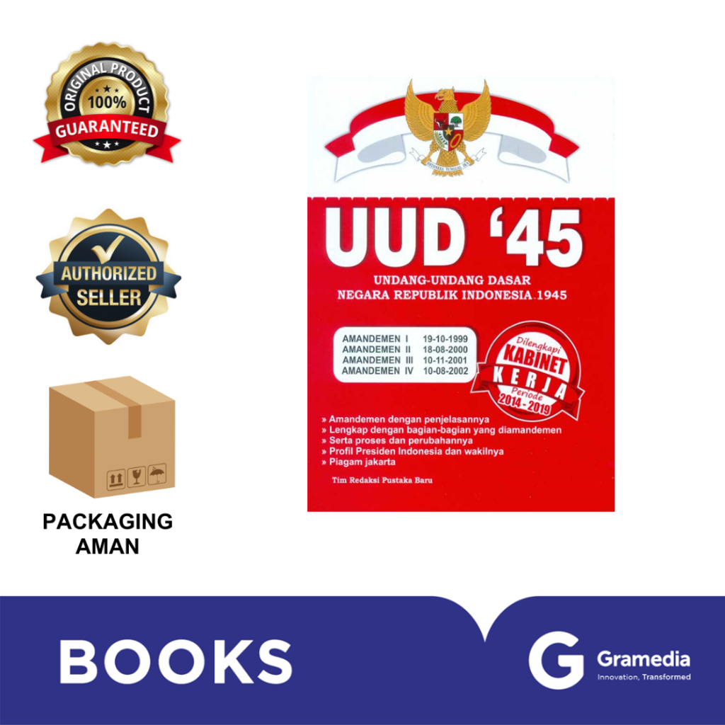 Gramedia Bintaro -   UUD 45 Besar UUD Negara RI 1945 Besar + Amandemen