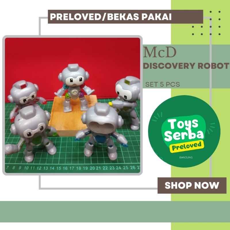 004 McD Discovery Robot Set 5 Pcs