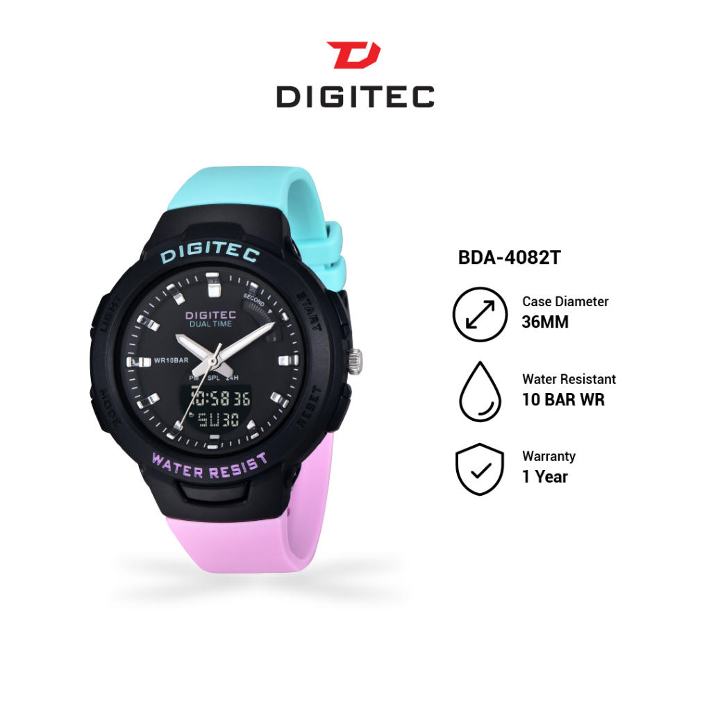 DIGITEC Jam Tangan Analog-Digital Wanita BDA-4082T Water Resist 10 Bar