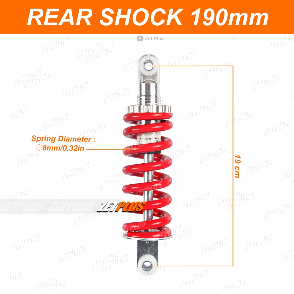 SHOCK BELAKANG 19cm /monoshock mini trail-mini ATV 50cc 2tak/suspensi universal