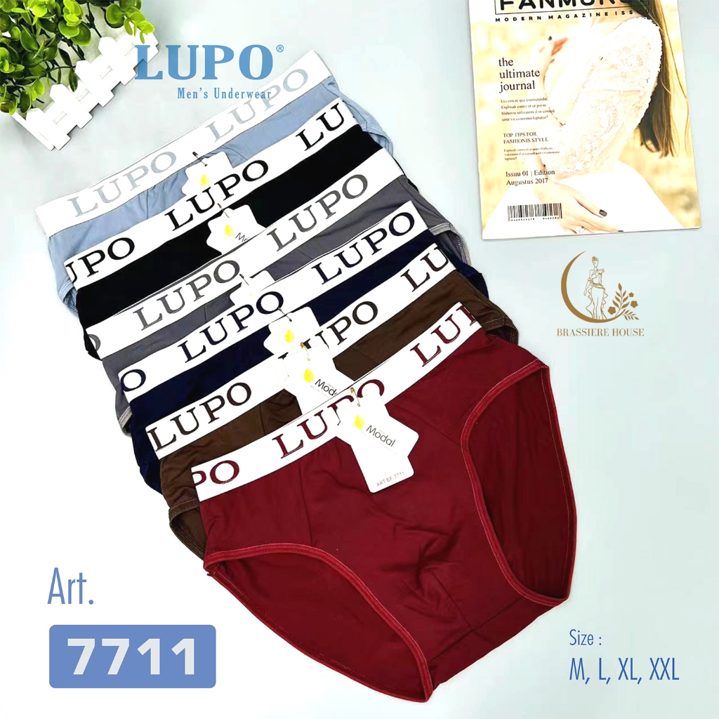 CD Boxer Lupo Brief Underware Celana Dalam Segitiga Pria Kualitas Premium 7711