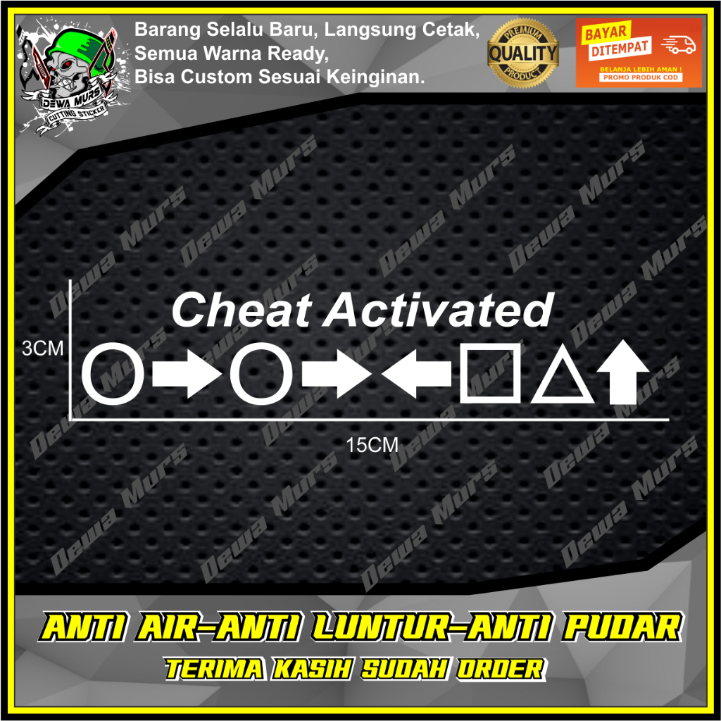 Cutting Sticker CHEAT ANTI POLISI GTA Sticker