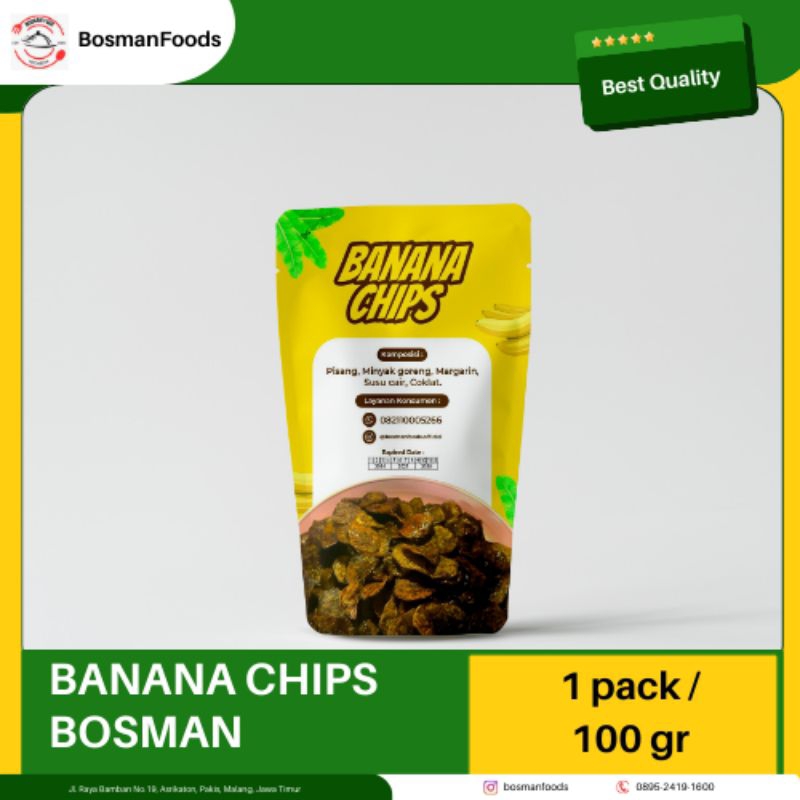 

Banana Chips Cokelat 100 Gr