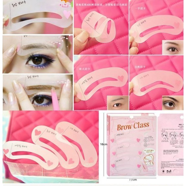 Cetakan Alis Viral 3in1 - Cetak Alis Mini - Eyebrow Style Stamp