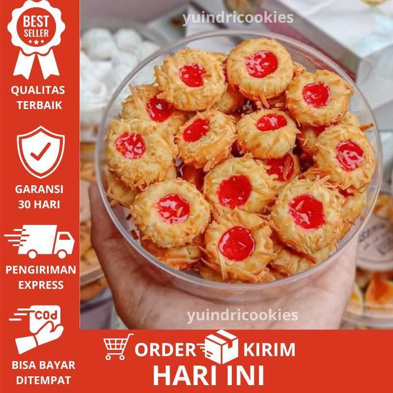 

Kue Thumbprint Strawberry 250 gram (1/4 kg Pertoples) kue cemilan keluarga | KUE THRUMBPRINT STRAWBERRY ENAK | Kue Kering Thumbprint Homemade | Kue Thumprint Strawberry Isi 500 gram (1/2 kg) Kue Kering Kue Lebaran | KUE KERING ROSE / SEMPRIT MATAHARI