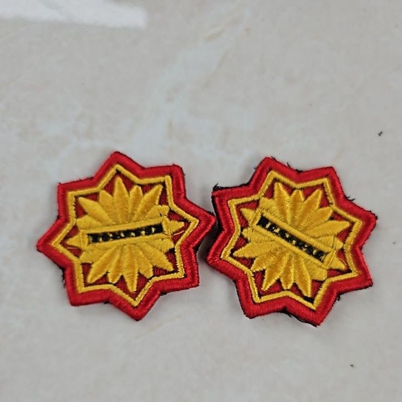 Pin Reserse Bordir Timbul