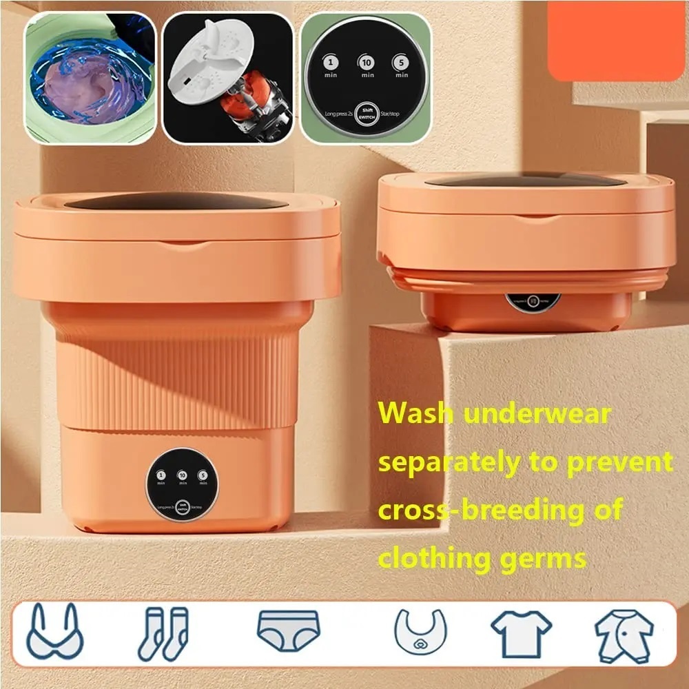 Mesin Cuci Farge Mesin Cuci Lipat Mesin Cuci Mini Portable Kapasitas 8L